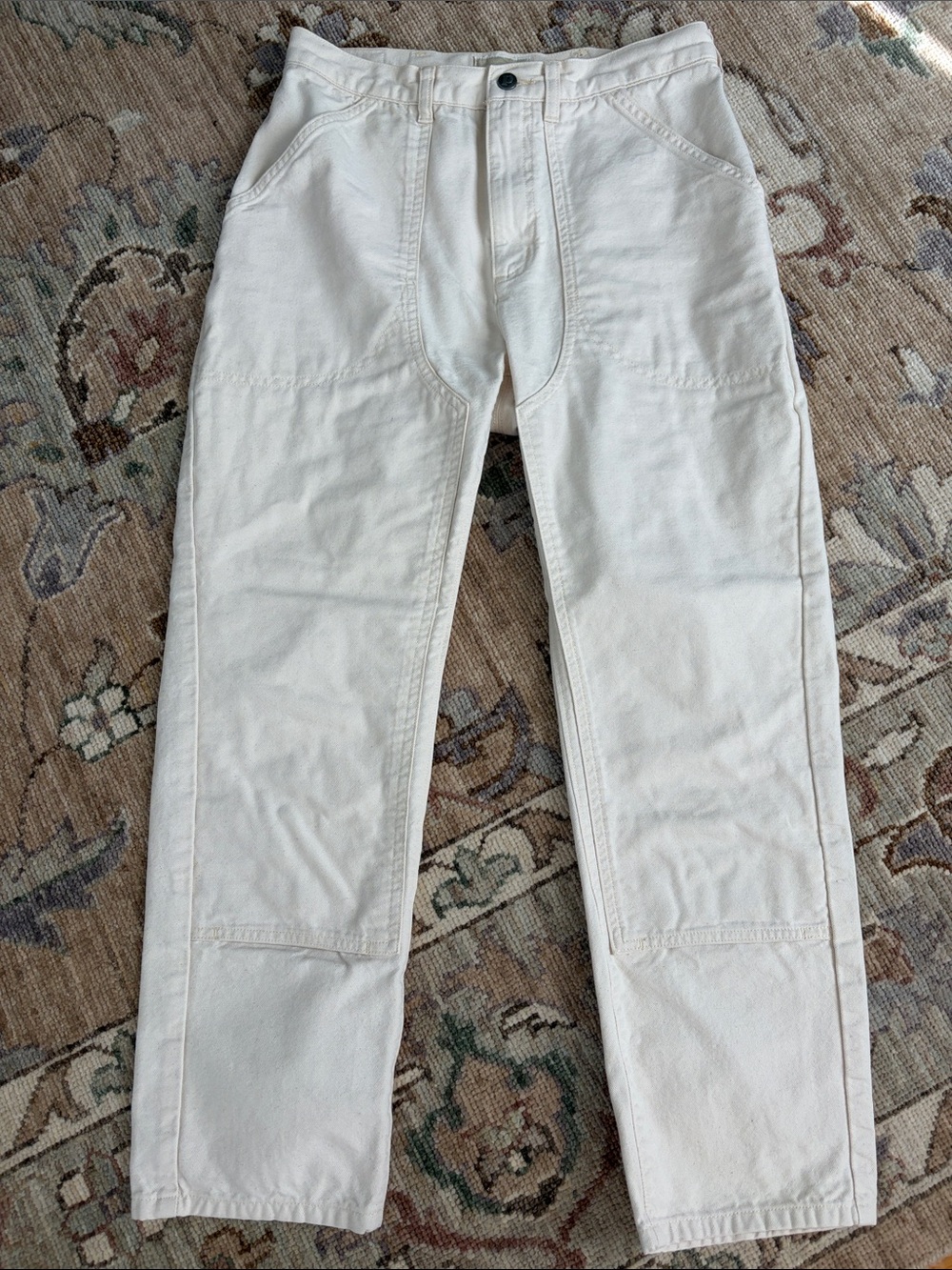 Patagonia women’s Straight White Canvas Jeans